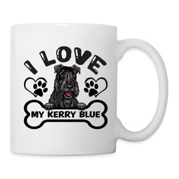 Kerry Blue Terrier Maman J’aime mes dictons - Mug blanc - blanc - Droite