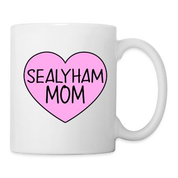 Sealyham Terrier Mom Mama Heart Pink - Mug - white - Right