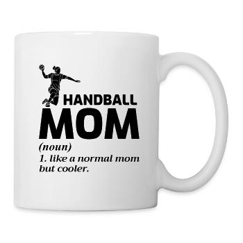Handball Mama Muttertag - Tasse - Weiß - Rechts