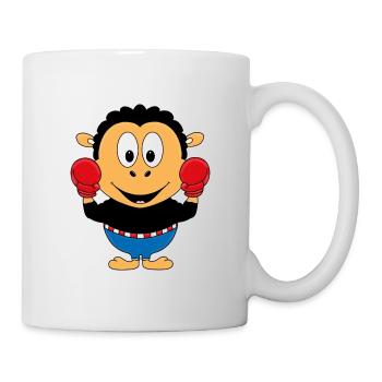 BOXER - SCHAF - TIER - TIERISCH - SPORT - Tasse - Weiß - Rechts