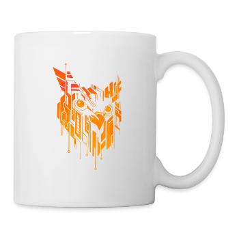 Hibou circuit imprimé - Mug blanc - blanc - Droite