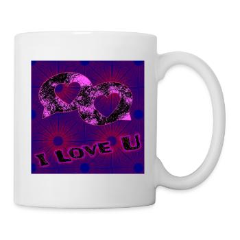 Je t'aime - Mug blanc - blanc - Droite