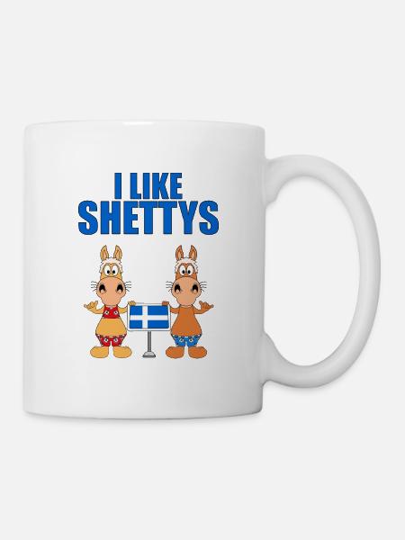 PFERDE - HORSES - I LIKE SHETTYS - Tasse - Weiß