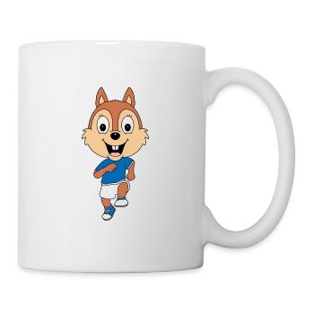 EICHHÖRNCHEN - LAUFEN - SPORT - FITNESS - JOGGEN - Tasse - Weiß - Rechts