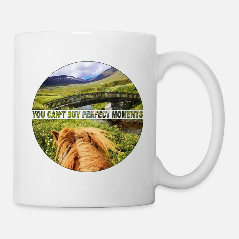 Horseback riding in nature! - Mug - white