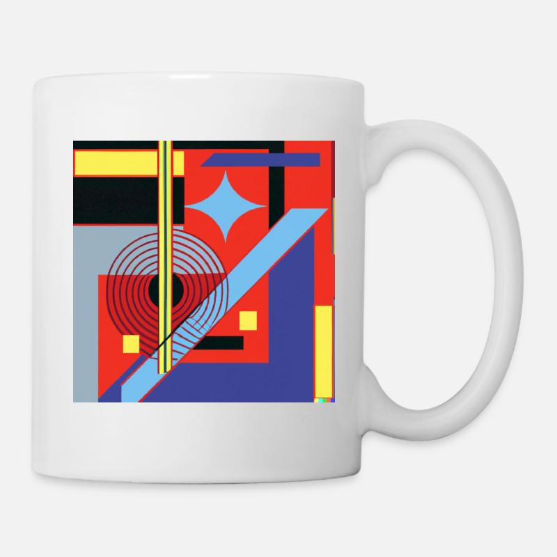 Conception de géométrie abstraite - Mug blanc - blanc