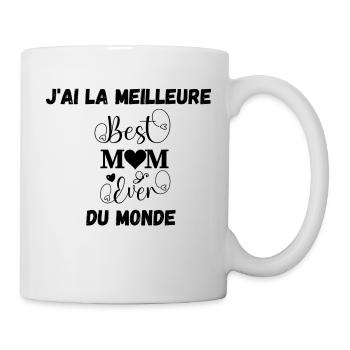 best mom - Mug blanc - blanc - Droite