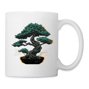 Polierter Bonsai-Baum - Tasse - Weiß - Rechts