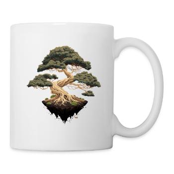 Bonsai-Stil - Tasse - Weiß - Rechts