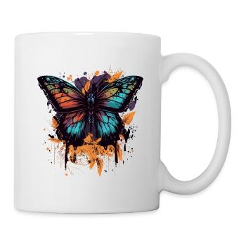 Beauté papillon - Mug blanc - blanc - Droite