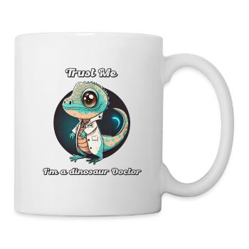 Croyez-moi, je suis un médecin dinosaure, drôle de médecin. - Mug blanc - blanc - Droite