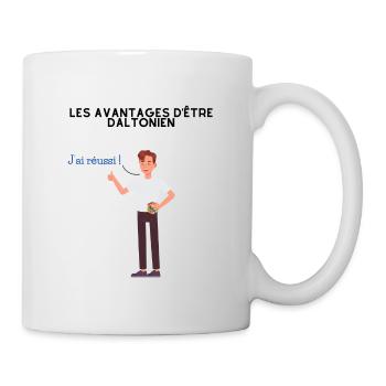 Les avantages d'être daltonien - Mug blanc - blanc - Droite