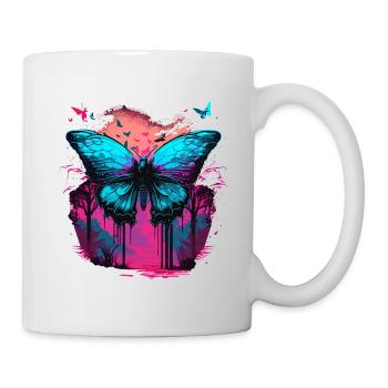Vaporwave Dreams Butterfly - Mug - white - Right