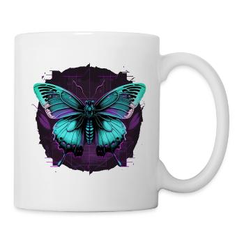 Virtuelle Transformation von Butterfly - Tasse - Weiß - Rechts