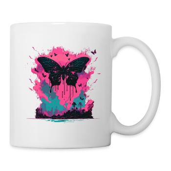 Dying Butterfly Vaporwave - Mug - white - Right