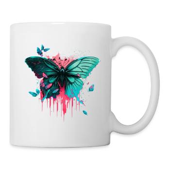 Bright Beauty of Butterfly - Mug - white - Right