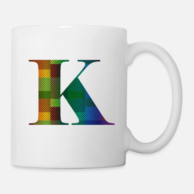 Lettre K Millésime - Mug blanc - blanc