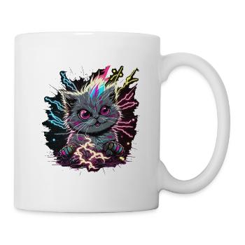 Cat Charging Up - Mug - white - Right