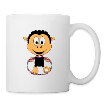 SCHAF - SEILSPRINGEN - SPRINGSEIL - TIER - KIND - Tasse - Weiß - Rechts