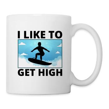 Skysurfing Skydiving Extreme Sport Skydiver Funny - Mug - white - Right