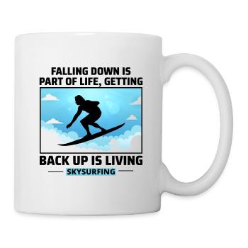 Skysurfing Skydiving Extreme Sport Skydiver Funny - Mug - white - Right