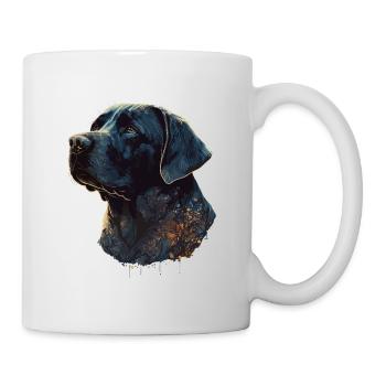 Erstaunlicher Labrador Retriever mit Blättern Stil Körper - Tasse - Weiß - Rechts