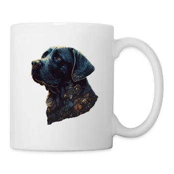 Erstaunlicher Labrador Retriever mit Blättern Stil Körper - Tasse - Weiß - Rechts