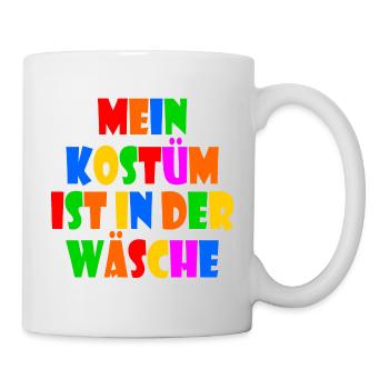 mein kostüm ist in der wäsche - Tasse - Weiß - Rechts