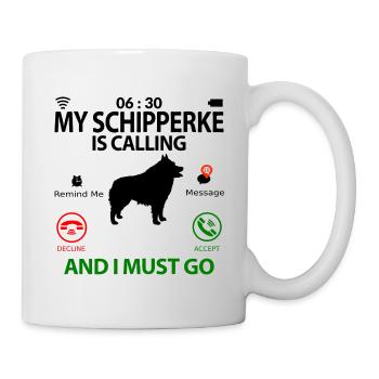 Schipperke dog sayings funny funny humor - Mug - white - Right