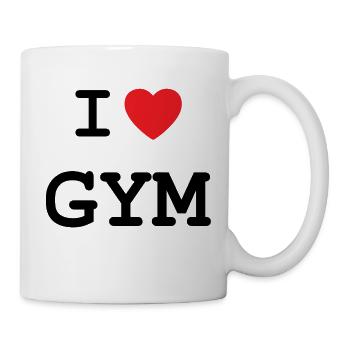 I love Gym - T-shirt for those who like to train - Mug - white - Right