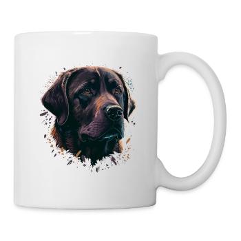 Entzückender lila Labrador Retriever - Tasse - Weiß - Rechts