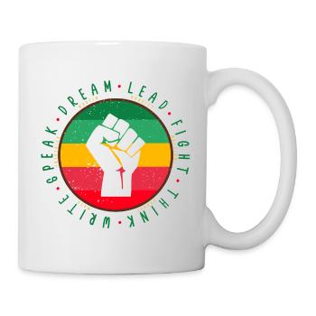 Black History Melanin historisch wie Malcolm Be Pro - Tasse - Weiß - Rechts