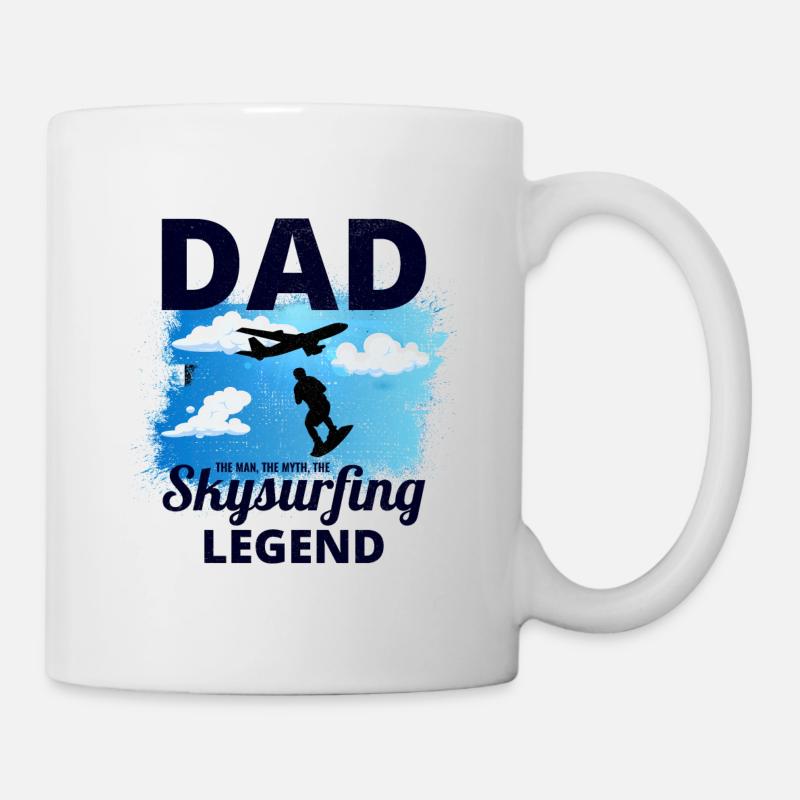 Skysurfing Dad Paradiving Extreme Sport Skydive - Mug blanc - blanc