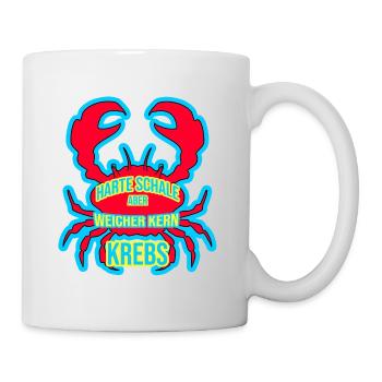 Sternzeichen Krebs - Tasse - Weiß - Rechts