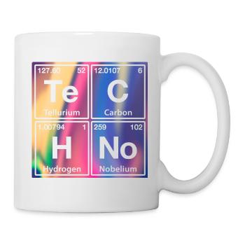 Techno Rave Electro Raver Chemistry Periodic Table - Mug - white - Right