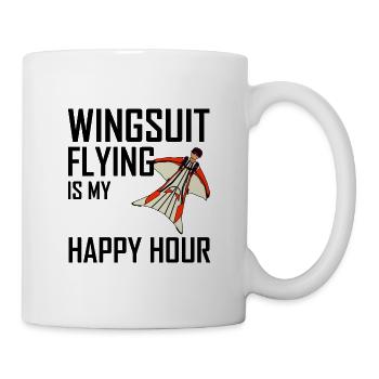 Wingsuit volant Base Jumping Parachutisme Wingsuit - Mug blanc - blanc - Droite