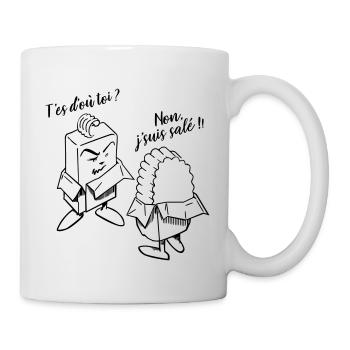 2 beurres - Mug blanc - blanc - Droite
