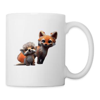 Renard mignon - Mug blanc - blanc - Droite