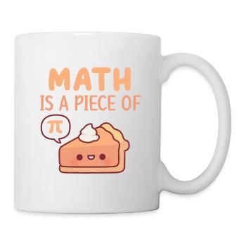 Cute Pie Math Is A Piece Of Pie Or Pi - Mug - white - Right