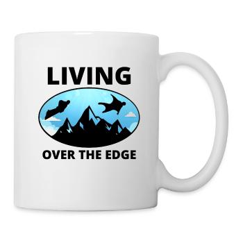 Wingsuit fliegen Base Jumping Fallschirmspringen Wingsuiting - Tasse - Weiß - Rechts