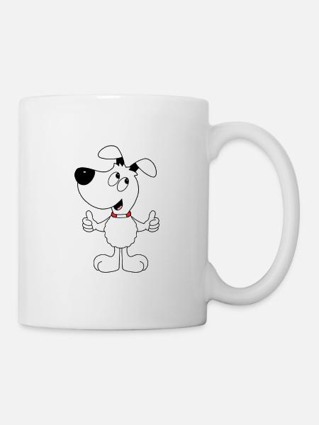 HUND - TIER - TIERISCH - GUT - HUNDE - Tasse - Weiß