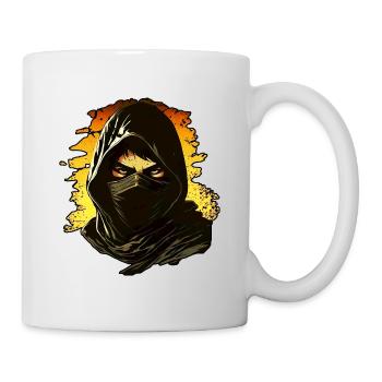 The Stare I Ninja Shinobi Gift Idea Men - Mug - white - Right
