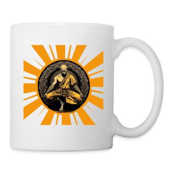 Feu à l’intérieur I Shaolin Mann graphique Esthétique du motif - Mug blanc - blanc - Droite