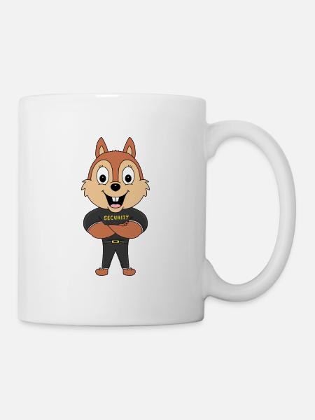 EICHHÖRNCHEN - SECURITY - TIER - TIERISCH - Tasse - Weiß