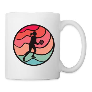 Padel Tennis Padel Player Vintage Femmes Padel - Mug blanc - blanc - Droite