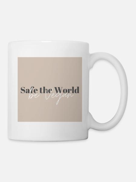 Safe the World - Tasse - Weiß