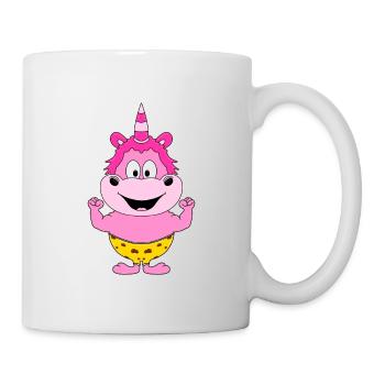 EINHORN - FITNESS - SPORT - MUSKELN - BODYBUILDING - Tasse - Weiß - Rechts