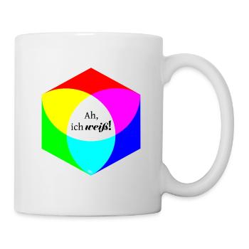 Ah, ich weiß! - Tasse - Weiß - Rechts