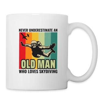 Old Man Parachute Parachute Parachute Parachute Parachutiste Parachutiste - Mug blanc - blanc - Droite