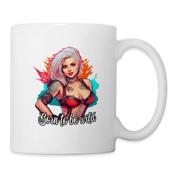 Fille punk - Mug blanc - blanc - Droite